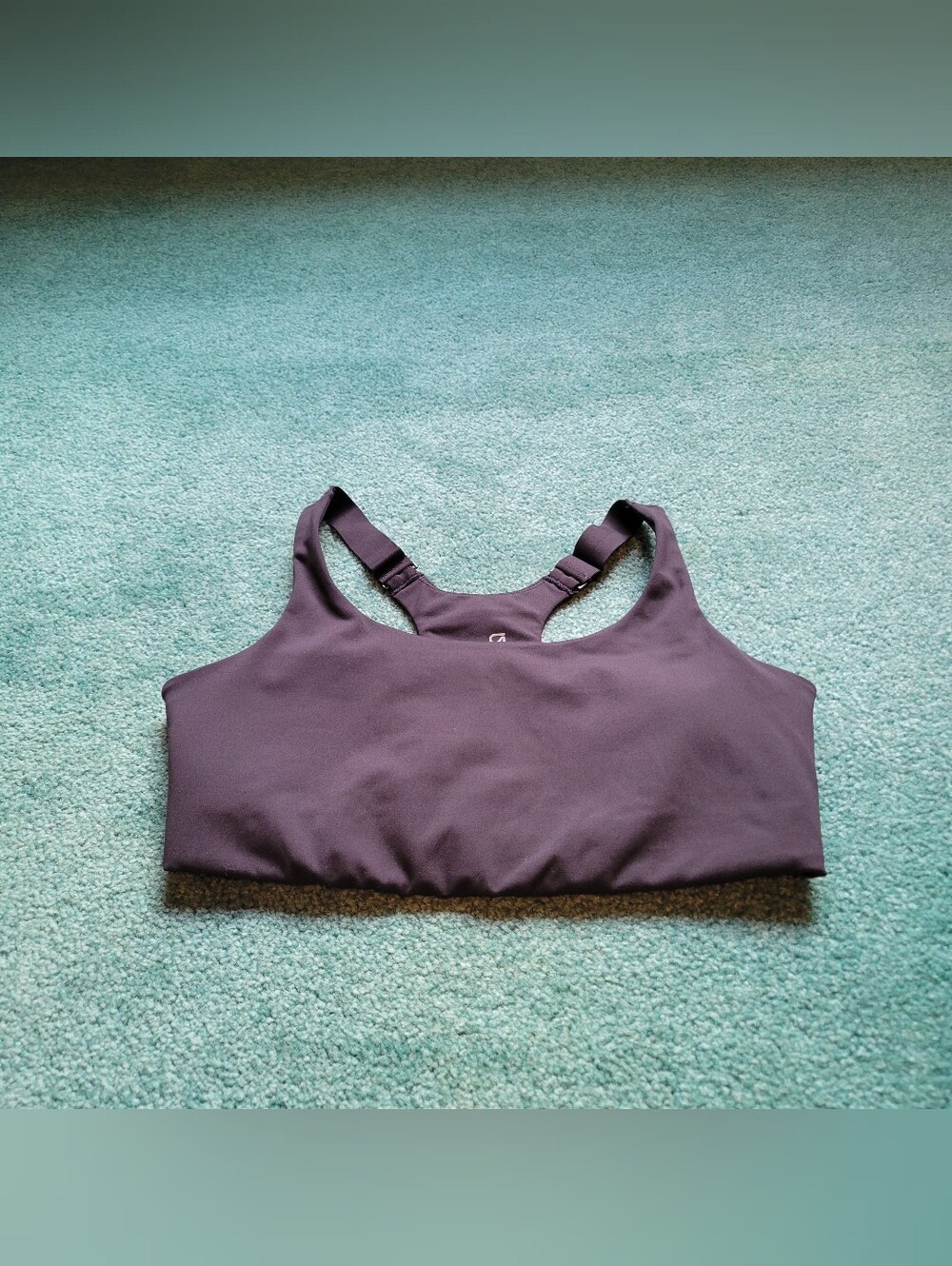 Gap Fit Adjustable Racerback Black Sports Bra Sz Medium